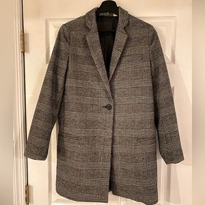 Levi’s Houndsooth Long Wool Coat